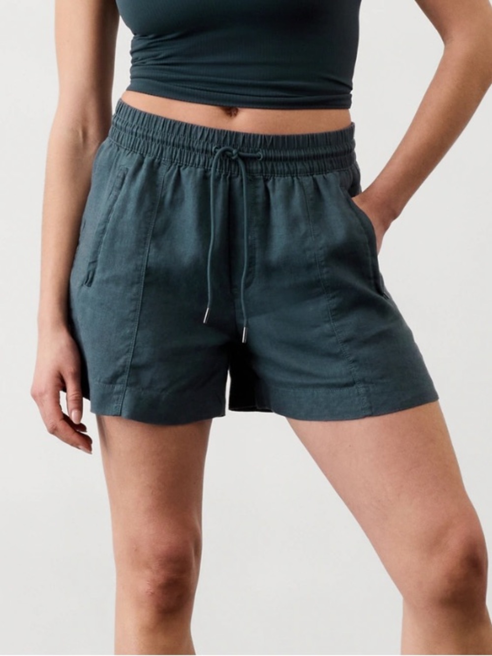 Athleta linen shorts